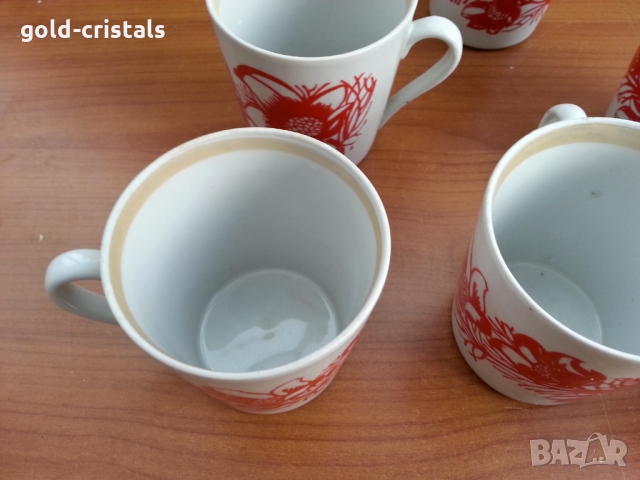 Руски порцеланови чаши за чай, снимка 2 - Антикварни и старинни предмети - 36084337