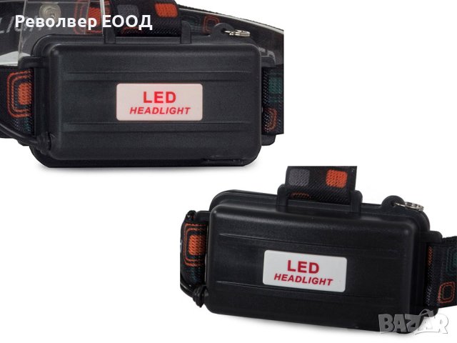 Мощен LED челник с акумулаторни батерии и 5 LED диода, снимка 5 - Къмпинг осветление - 42091004