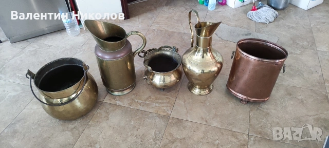 месингови медни съдове.Малките по 25 евро, големите 50 евро, снимка 6 - Декорация за дома - 52392684
