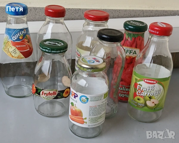 Стъклени бутилки за сок