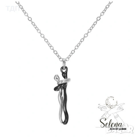 Колие с висулка "Прегърни ме", снимка 4 - Колиета, медальони, синджири - 43832794