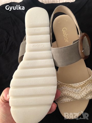 Дамски сандали GABOR от естествена кожа и велур, снимка 2 - Сандали - 41957145