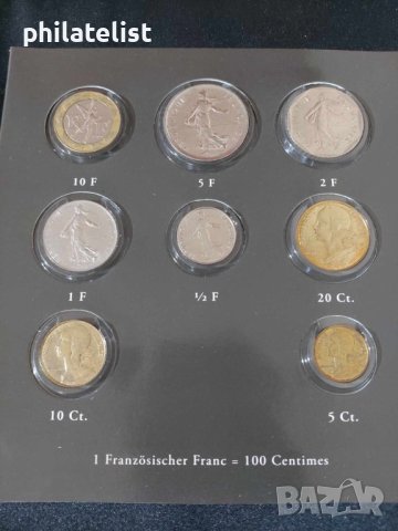 Комплектен сет Франция от 5 Ct. до 10 Fr и Евро Серия 1999 от 1 цент до 2 евро, снимка 3 - Нумизматика и бонистика - 44328061