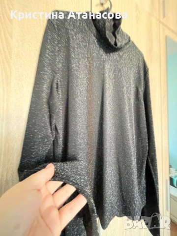 ✨ Луксозна блестяща блуза – люрекс ✨, снимка 6 - Блузи - 52501495