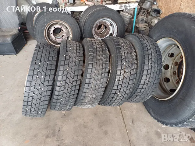 4 броя гуми с джанти 225/75/17,5