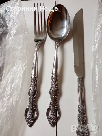 Ретро  Винтидж стари немски прибори хранене за сервиране набор старинни немски прибори хранене , снимка 2 - Антикварни и старинни предмети - 48343490