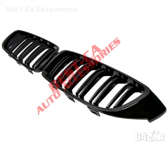 Черни двойни бъбреци пиано лак БМВ BMW F32 F33 F36 F82 F83 2013 - 2017 4-та серия