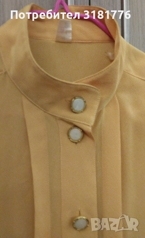 Дамска копринена риза с дълъг ръкав., снимка 2 - Ризи - 52586340