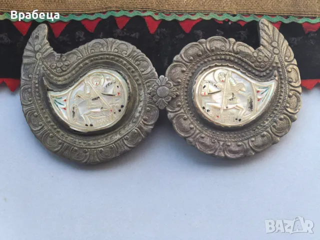 Религиозни пафти. Седеф. Религия. Св. Георги и св. Димитър , снимка 5 - Антикварни и старинни предмети - 47631040