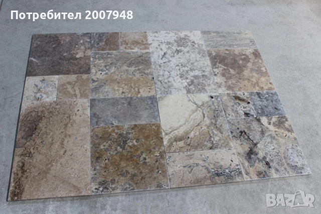 Травертин Силвър Френч Патерн сет - 49 лв.м2 с ДДС, снимка 8 - Облицовки - 52126710