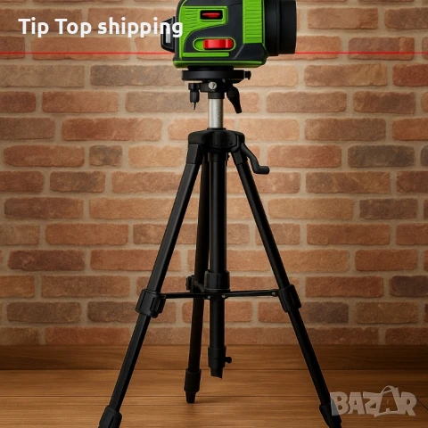 4D Лазерен Нивелир с 360° Покритие + Тринога + Подарък!, снимка 2 - Измервателни инструменти - 50972367