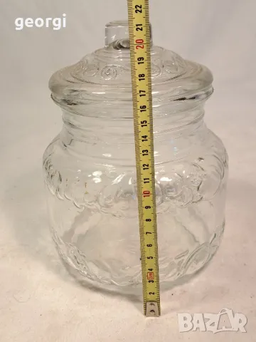 винтидж италиански стъклен буркан   19/5, снимка 7 - Декорация за дома - 49266641