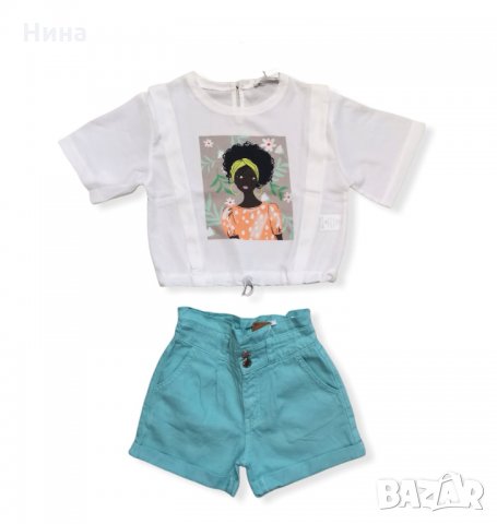 Къс, дънков, памучен панталон , снимка 2 - Детски къси панталони - 35736395