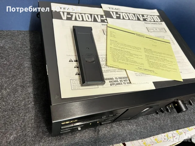 Дек TEAC V-5010 с дистанционно и сервизни книжки, снимка 10 - Декове - 55715296