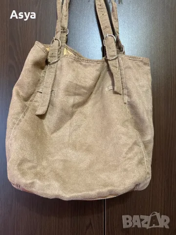 Велурена чанта, снимка 1