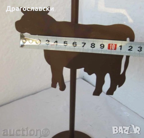 ВЕЗНА везничка, декоративна-свещник за бюро фигура, крава, петел, жена, костенурка, свещници, снимка 6 - Декорация за дома - 28874441