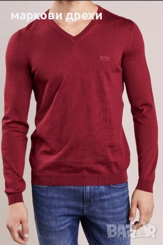 BOSS ATHLEISURE Pre-owned Jumper - red L, снимка 2 - Пуловери - 52972995