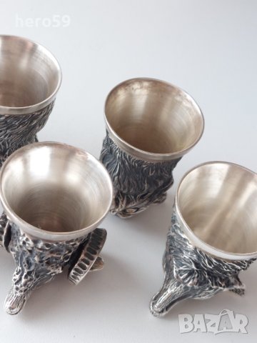 Много редки Руски сребърни чаши за ракия/сребро 84/ПРОДАДЕНИ, снимка 12 - Чаши - 41229173