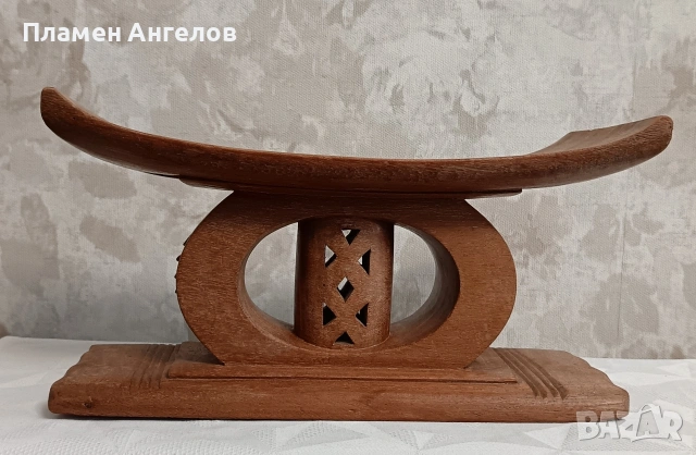 Автентично столче, табуретка Ашанте от Гана, снимка 8 - Антикварни и старинни предмети - 53613214