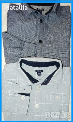 Комплект от 2 ризи Kiabi – 5 г. / 108–113 см, снимка 2 - Детски ризи - 51837139