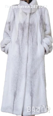 Луксозно палто от изкуствена кожа