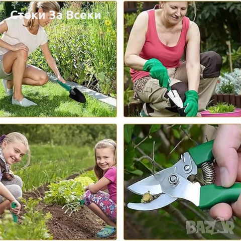 Комплект градински инструменти 5 в 1 с куфар, снимка 6 - Градински инструменти - 53776621