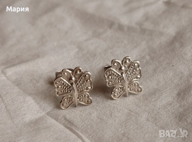 Сребърни обеци