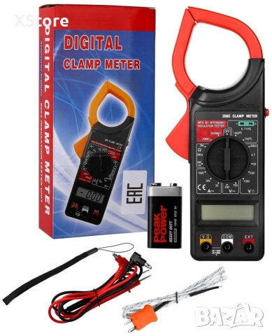 Цифров мултимер с амперклещи и дисплей, модел DT-266C, снимка 12 - Друга електроника - 52588802