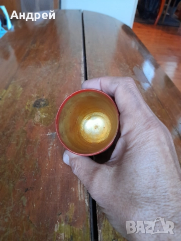 Стара Руска дървена чаша,хохлома #10, снимка 5 - Други ценни предмети - 52893143