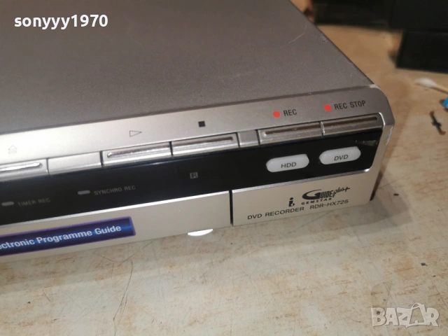 SONY RDR-HX725 HDD/DVD RECORDER 1101260740, снимка 2 - Плейъри, домашно кино, прожектори - 53059538