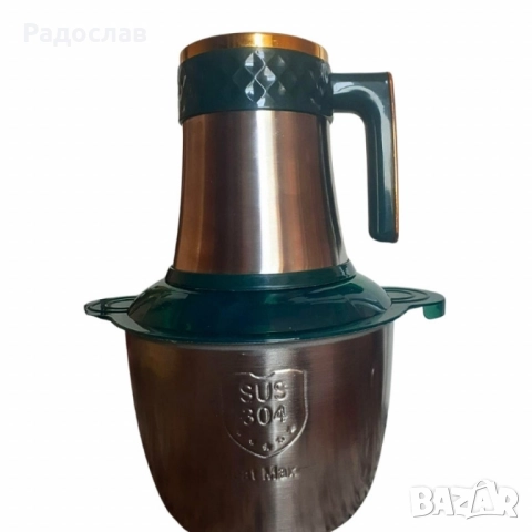 Многофункционален кухненски чопър Kitchen Expert 3L SUS 304 – бързо мели, реже и пюрира без усилие.