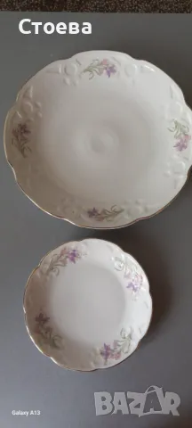 НОВ порцеланов сервиз за торта, снимка 2 - Сервизи - 47270187