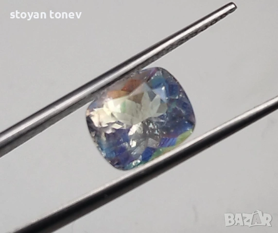 Рядък 1.60кт Rainbow Moonstone – ТОП качество от Мадагаскар! Нов!, снимка 6 - Други - 53568042