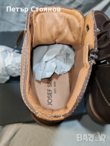 Мъжки боти от естествена кожа Josef Seibel №44, снимка 8 - Мъжки боти - 53070868