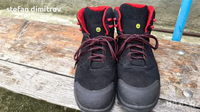 Високи  работни обувки  номерация 45 , S1, ESD, черно/червени - ATLAS 

, снимка 4 - Други - 50411252