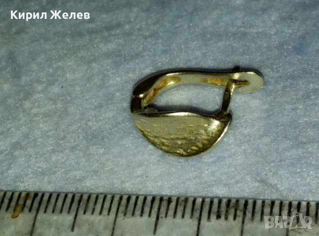 КРАСИВА ЛИСТОВИДНА СРЕБЪРНА ОБЕЦА СРЕБРО 925 с АНГЛИЙСКИ ТИП ЗАКОПЧАВАНЕ 40081, снимка 2 - Обеци - 42466034