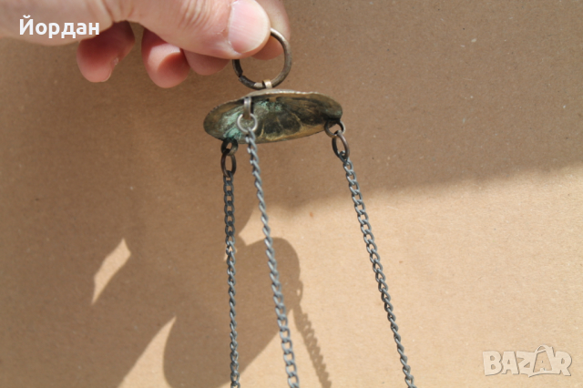 Възрожденско сребърно кандило , снимка 2 - Антикварни и старинни предмети - 36335496