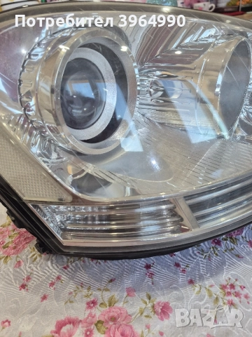 Кристален Оригинален Неразличим от нов десен фар  Н7 +Н7 за Мерцедес МЛ164 