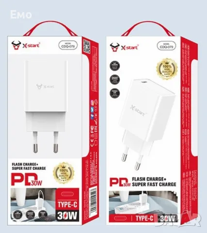 Единично USB-C бързо зарядно устройство, снимка 4 - Оригинални зарядни - 48465914