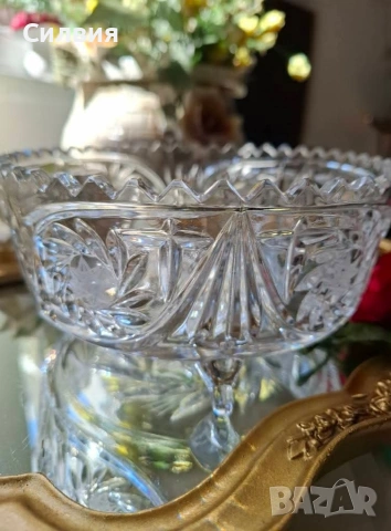 Ретро купа *кристална*, снимка 5 - Декорация за дома - 53438961