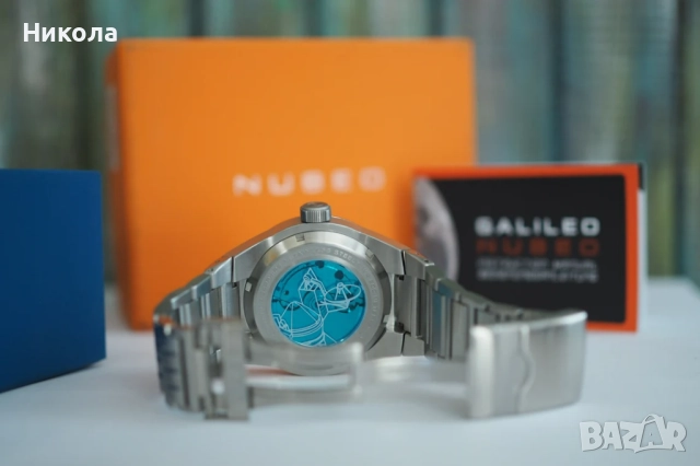 Nubeo Galileo Automatic , нов, пълен комплект  Blue Limited Edition, снимка 8 - Мъжки - 52355654