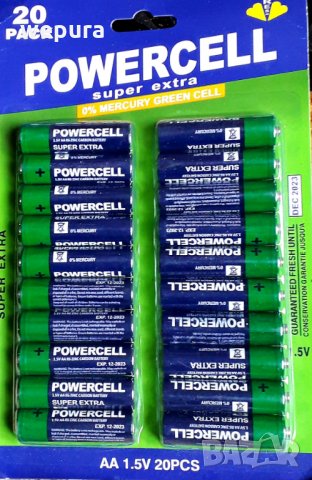 Комплект алкални батерии 1,5 волта размер АА.  2А размер, снимка 1