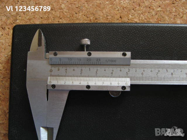 Класически стоманен шублер с нониус, 150 /0,02 mm