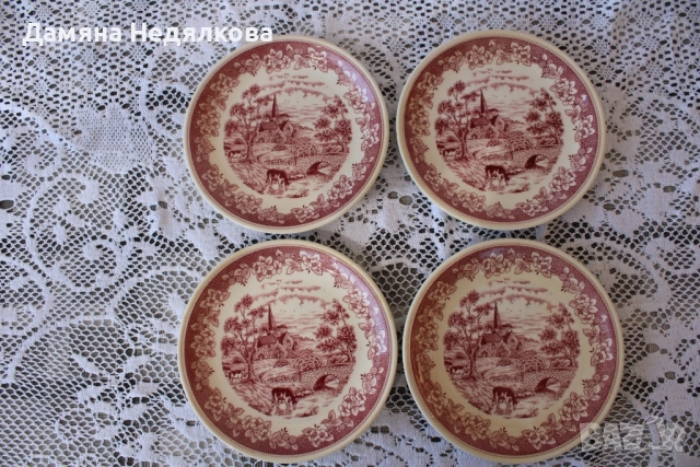 Винтидж английски чинии –(Biltons, England), снимка 2 - Чинии - 51552088