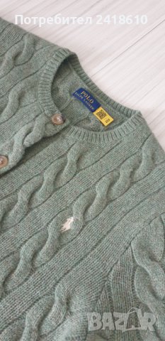 POLO Ralph Lauren Cable Wool / Cashmere Cardigan Knit Womens Size M НОВО! ОРИГИНАЛ! Дамски Пуловер -, снимка 1 - Жилетки - 44459238