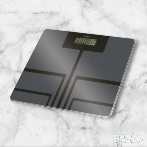 Кантар за тегло дигитален Rosberg, батерия (не е вкл.), LCDекран, 180кг.