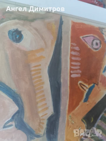 Димитър Казаков Нерон картина смесена техника , снимка 6 - Картини - 51141919