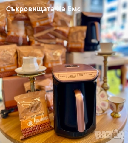 Кафемашина за турско кафе KARACA Hatır Roast Turkish Coffee Machine Rose  Нова в кашон  , снимка 4 - Кафемашини - 52388981