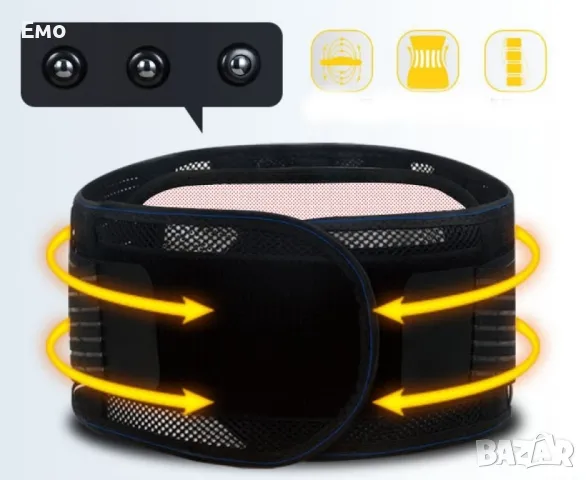 Самозагряващ магнитен турмалинов пояс-колан TV284, снимка 4 - Колани - 47905965