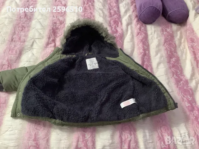 Зимно яке 12-18 месеца, МаркаF&F, снимка 4 - Бебешки якета и елеци - 50324153
